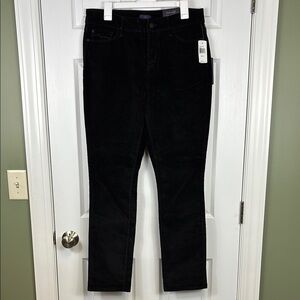 NYDJ Women's Black Straight Leg Pants